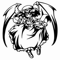 幻奏月華園 キャラクターシート(中) レミリア・スカーレット Ver.2【黒】