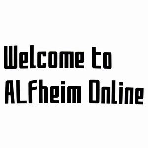 第７工作小隊 SAO　Welcome to ALFheim Online カッティングステッカー（黒）