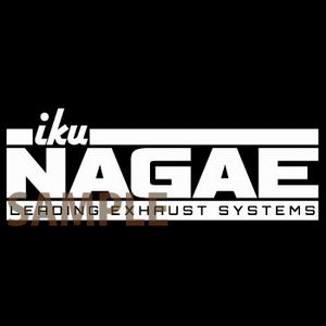 Ark of East iku NAGAE - LEADING EXHAUST SYSTEMS・永江衣玖 カッティングステッカー(白)