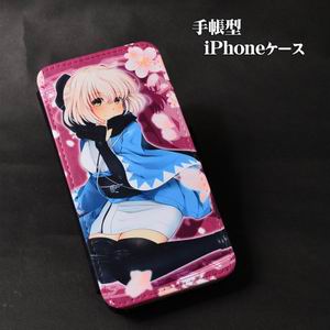 東方生活協同組合 手帳型iPhone7/8用「沖田総司」カバー