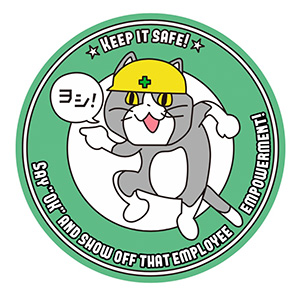 Japanese internet memes 安全標語現場猫ステッカー