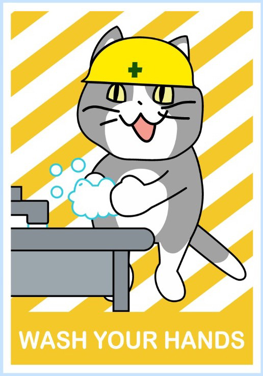  Japanese internet memes 現場猫手洗い啓発ステッカー