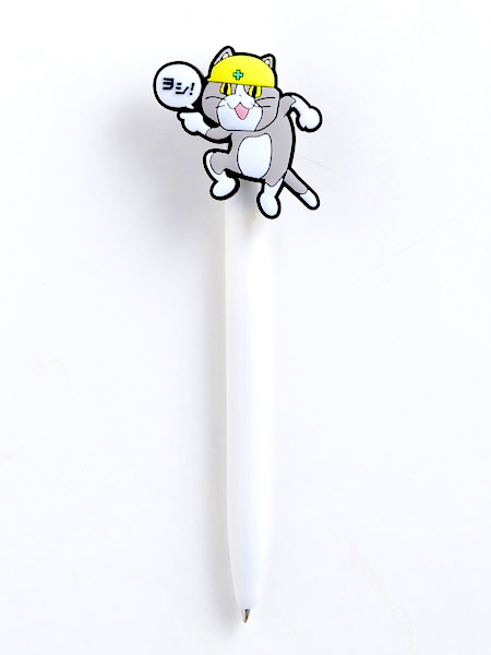  Japanese internet memes 現場猫ボールペン　ホワイト