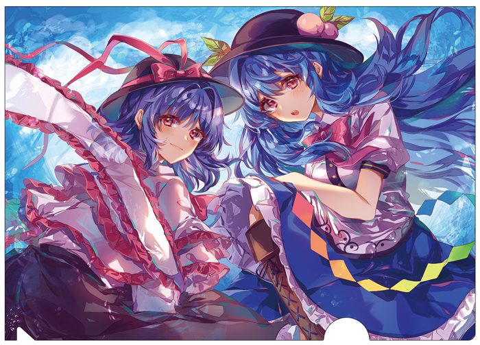  AbsoluteZero 東方クリアファイル　衣玖&天子７