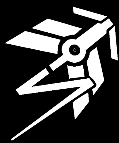 第７工作小隊 APEX_ジップラインガン（白） カッティングステッカー