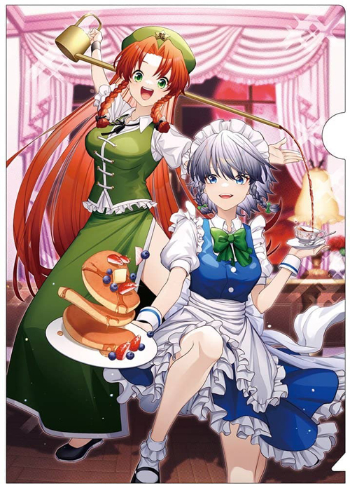 AbsoluteZero 東方クリアファイル　咲夜＆美鈴１