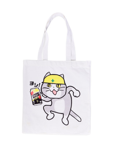 Japanese internet memes ストロング現場猫キャンバスバッグ