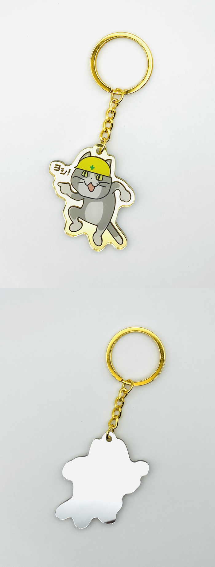  Japanese internet memes 金の現場猫アクリルキーホルダー