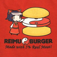 ddiction Reimu Burger T-shirt（Ｓ）