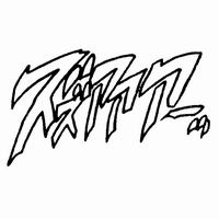 No Name？ 同人 ジョジョ擬音ステッカー38 ズズアアア 黒