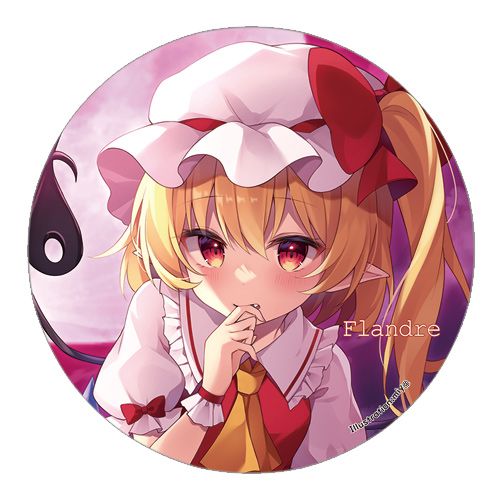 すなめりドリル 東方缶バッジ_フラン(miy@)202407