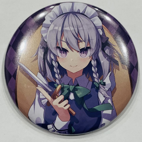 ハチワレキッド 東方Project 缶バッジ(57mm)　十六夜咲夜