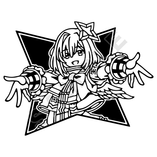 幻奏月華園 キャラクターシート(中) 天音かなた Ver.G【黒】